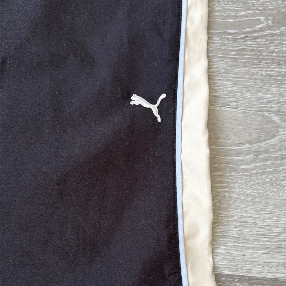 Puma Black Side Stripe Mid-Rise Track Pants | EUC Size L - Picture 3 of 9
